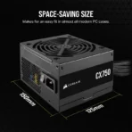 Corsair CX Series™ CX750 – 750 Watt 80 PLUS Bronze ATX Power Supply - Image 3