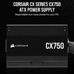 Corsair CX750 750W 80 PLUS Bronze ATX Power Supply - Image 2