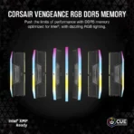 CORSAIR VENGEANCE® RGB 32GB (2x16GB) DDR5 DRAM Up To 5600MT/s CL36 Memory Kit — Black - Image 3