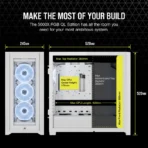 Corsair iCUE 5000X RGB QL Edition Mid-Tower ATX Case – White - Image 6
