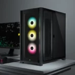 CORSAIR iCUE 5000X RGB Tempered Glass Mid-Tower ATX Case – Black - Image 2
