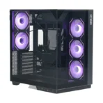 Ease EC125B Premium Mid-Tower ATX Gaming Case – Black - Image 3