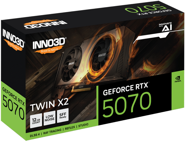 Inno3D GeForce RTX 5070 Twin X2 12GB Graphics Card