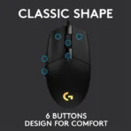 Logitech G102 LIGHTSYNC Gaming Mouse - Black - Image 7