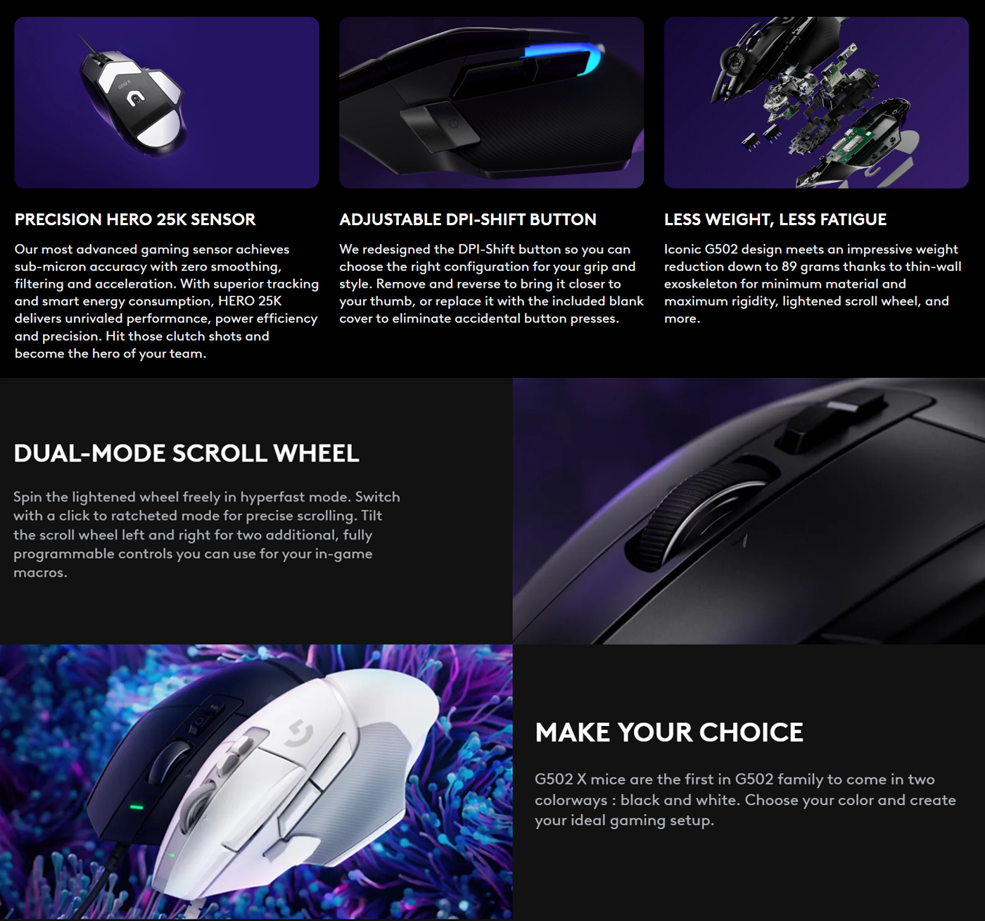 Logitech G502 X Gaming Mouse