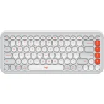 Logitech POP Keys Wireless Mechanical Keyboard in Off White with emoji keys and retro design