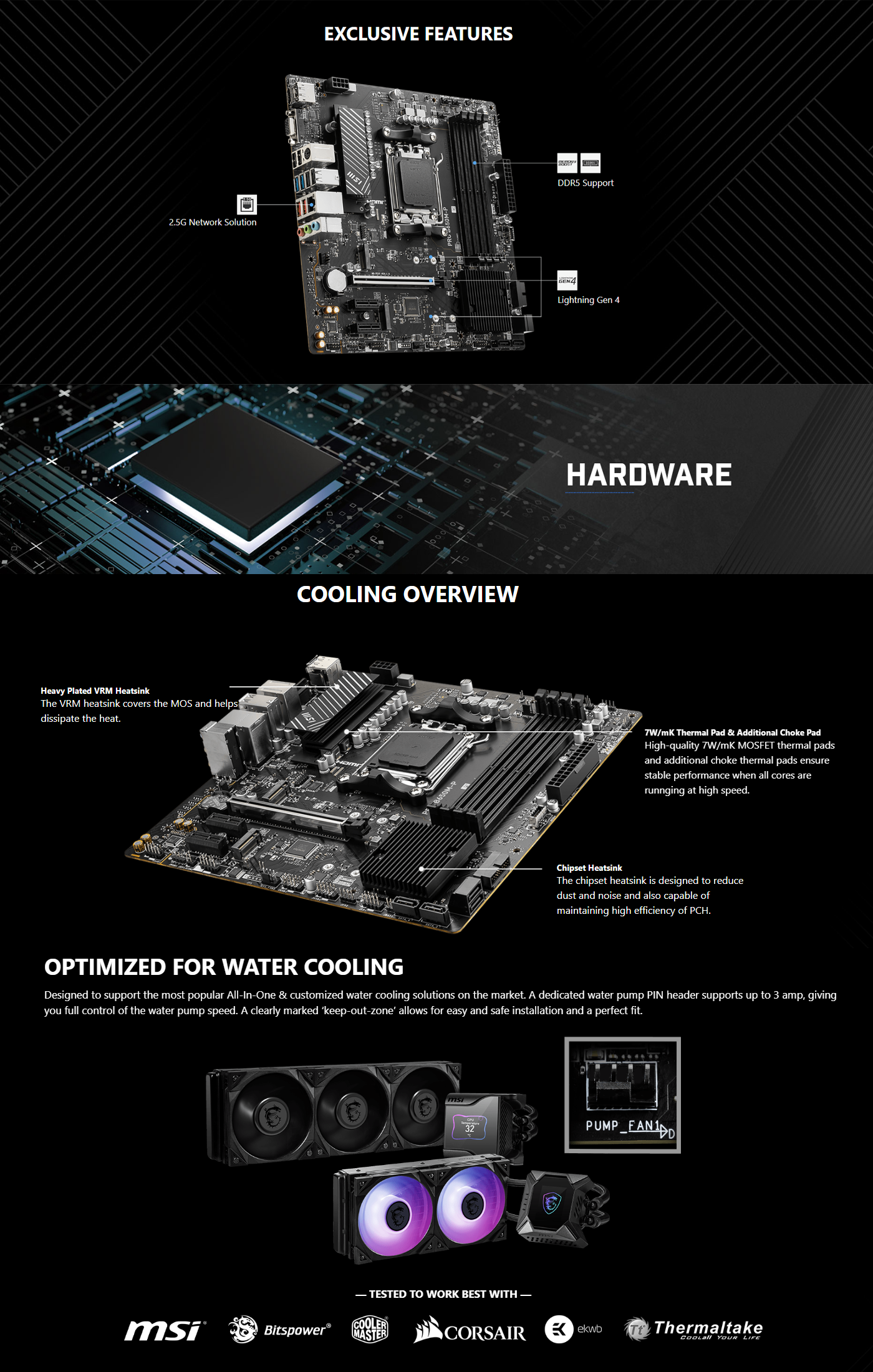 MSI PRO B650M-P AM5 mATX Motherboard 