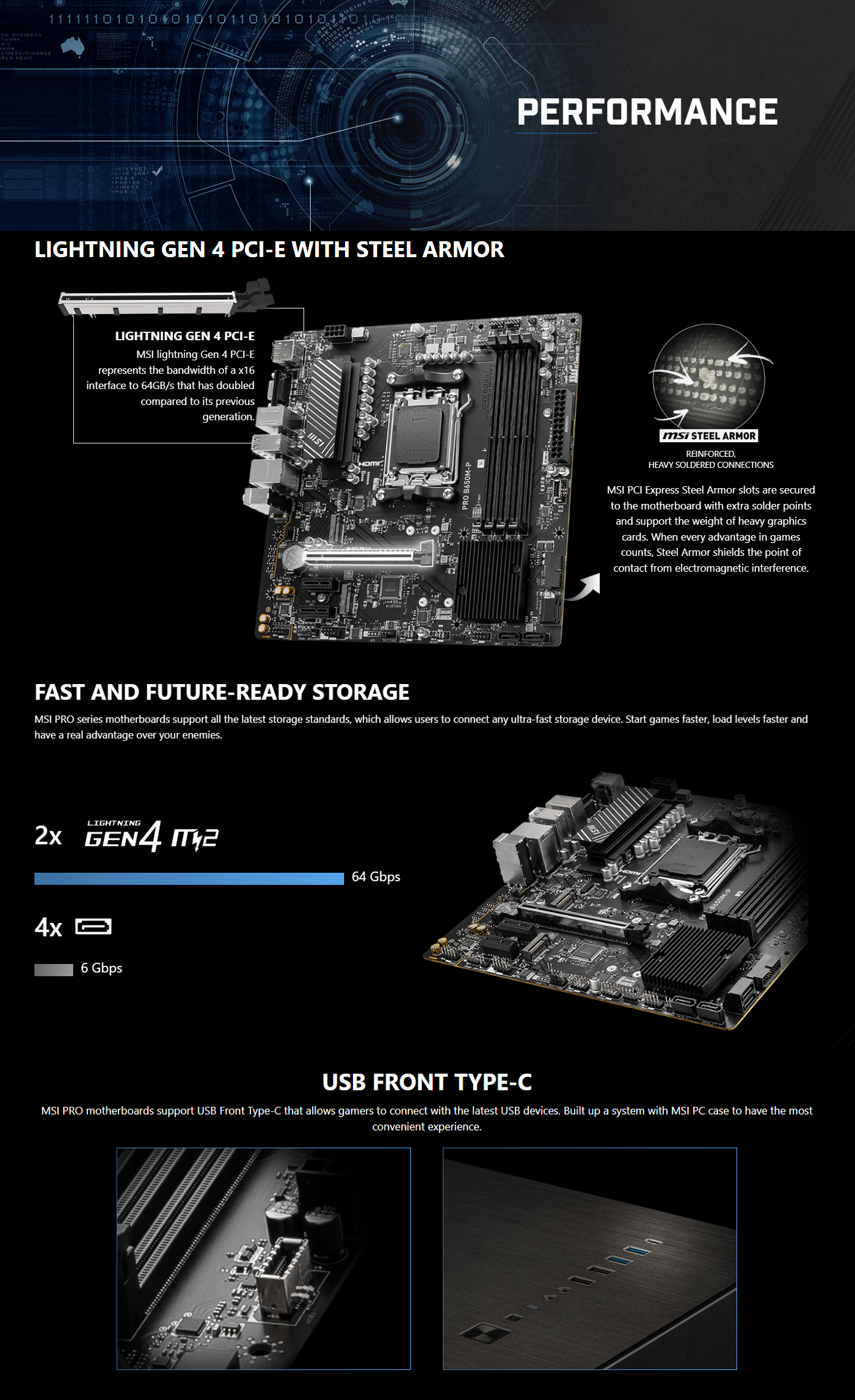 MSI PRO B650M-P AM5 mATX Motherboard 