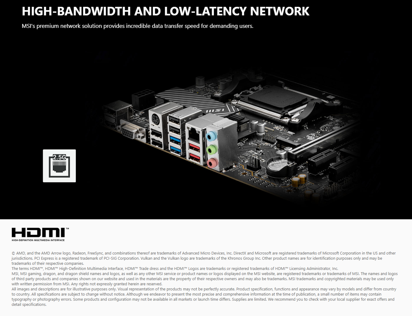 MSI PRO B650M-P AM5 mATX Motherboard 