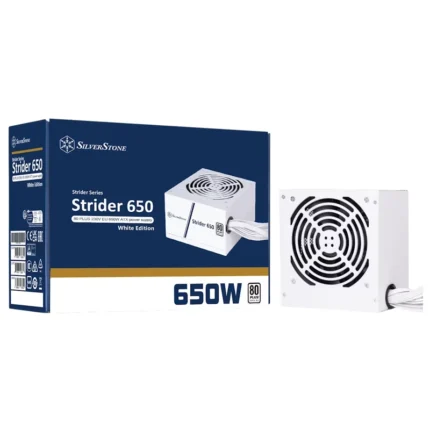 SilverStone Strider 650W 80 PLUS Power Supply - White