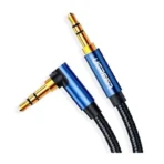 UGREEN 3.5mm Male to 3.5mm Male Audio Cable, Gold-Plated Metal Braided, 3m (Blue)
