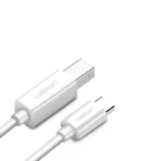 UGREEN USB-C to USB 2.0 Print Cable 1.5m (White) - Image 2