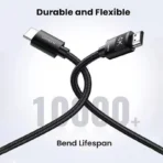 UGREEN 4K HDMI MALE TO MALE CABLE BRAIDED 10M - Image 3