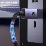 UGREEN DisplayPort 2.1 16K Cable – 2m, 80Gbps, Nylon Braided - Image 3