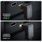 UGREEN HDMI 4K Cable Male to Male 90° Black 2m - Image 4
