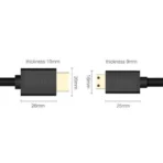 UGREEN MINI HDMI TO HDMI CABLE 1.5M BLACK - Image 3