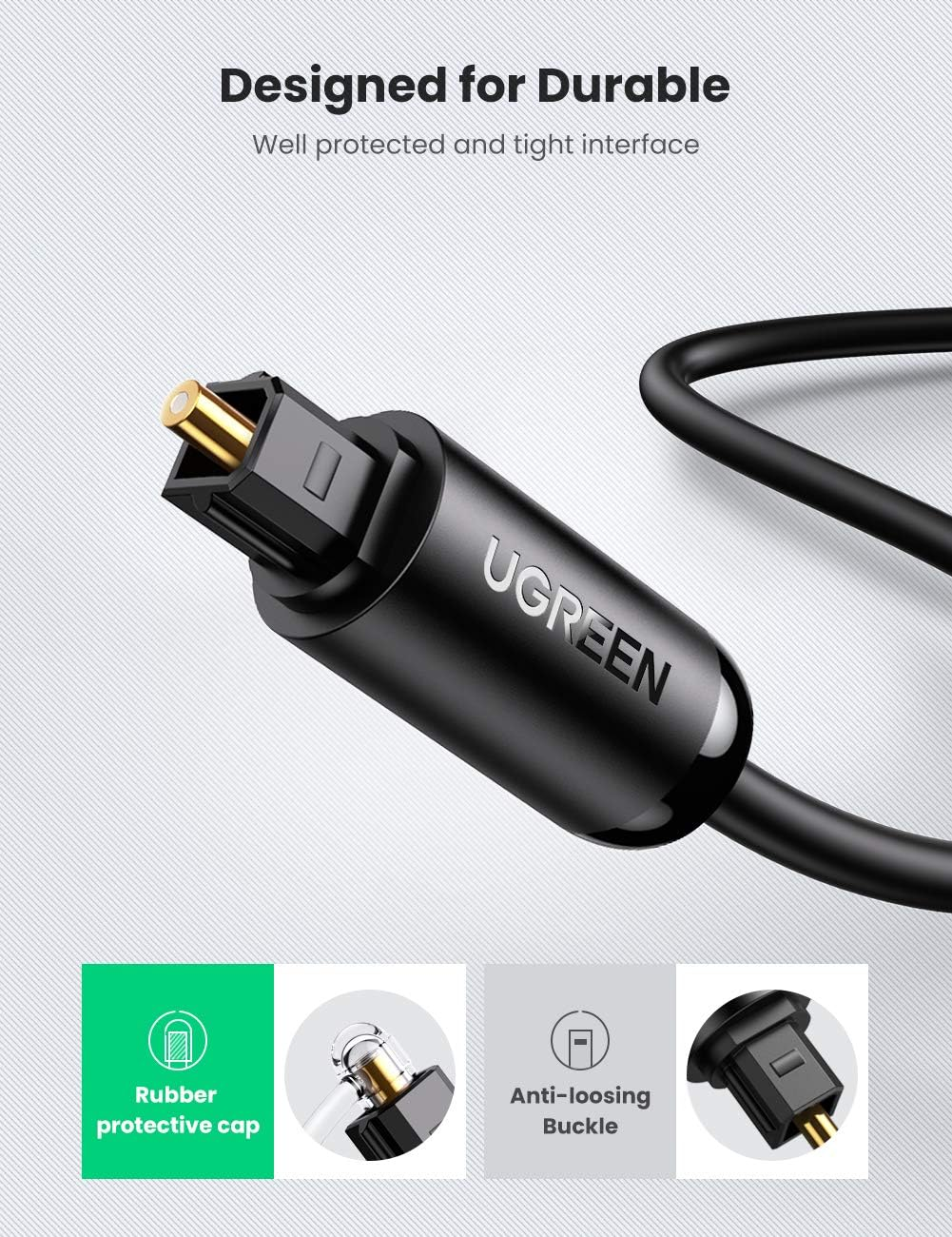 UGREEN Toslink Optical Audio Cable