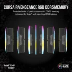 CORSAIR VENGEANCE® RGB 32GB (2x16GB) DDR5 DRAM Up To 6000MT/s CL36 Memory Kit — Black - Image 6