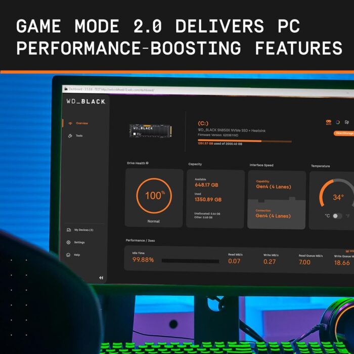 WD Black SN850X 4TB SSD for gaming and high-performance computing