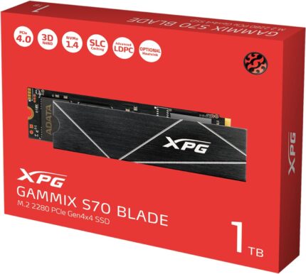 XPG GAMMIX S70 BLADE 1TB PCIe Gen4×4 NVMe M.2 SSD