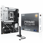 Asus Prime Z890-P Wifi-CSM Z890 LGA 1851 ATX Motherboard, Intel Core Ultra Series 2 Ready, Advanced AI PC-Ready, 14+1+1+2 Power Stage, DDR5, PCIe 5.0, Thunderbolt 4 USB Type-C, 4x M.2, Wi-Fi 7, 2.5Gb