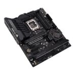 "ASUS TUF GAMING Z790-PLUS D4 motherboard with Intel® Z790 chipset, supports Intel® Core™ 14th/13th/12th Gen processors, DDR4 memory up to 128GB, PCIe 5.0 and PCIe 4.0 expansion slots, 4 M.2 slots, 4 SATA 6Gb/s ports, 2.5Gb Ethernet, USB 3.2 Gen 2 ports, Realtek S1220A audio, and TUF Gaming protection features. Designed for gaming and high-performance systems with customizable RGB lighting support and durable build quality."