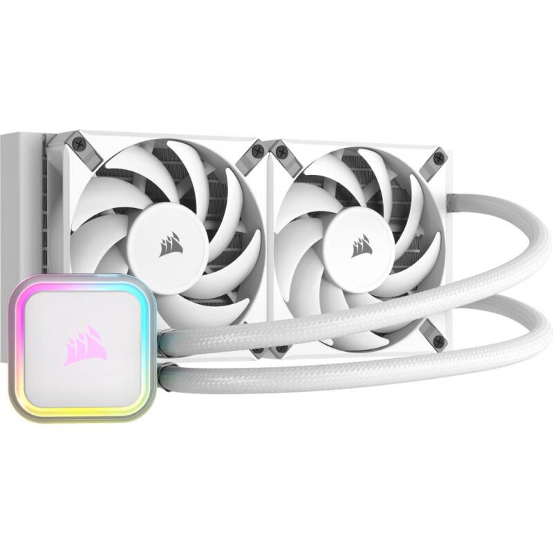 CORSAIR iCUE H100i RGB Elite WHITE 240mm Liquid CPU Cooler with 1 Year Local Warranty