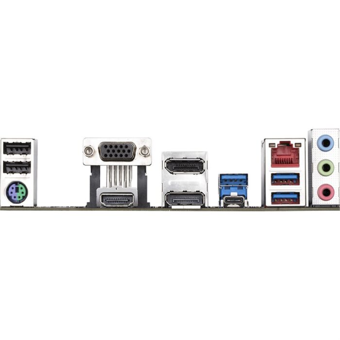 Gigabyte B760M DS3H DDR5 Micro ATX Motherboard for Intel LGA1700 14th, 13th, and 12th Gen CPUs – Top view with dual M.2 slots and DDR5 support