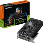 GIGABYTE GeForce RTX 5060 Ti WINDFORCE OC 16G graphics card with dual-fan cooling system and 16GB GDDR6 memory