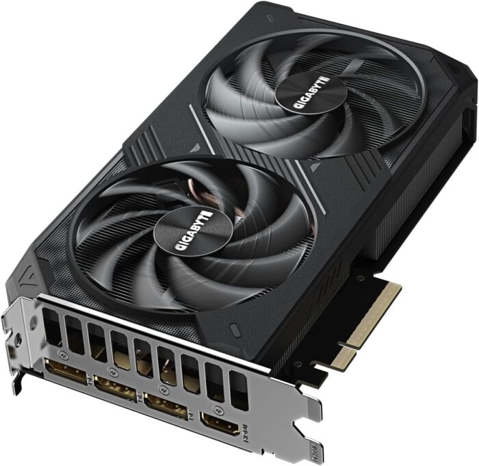 GIGABYTE GeForce RTX 5060 Ti WINDFORCE OC 16G graphics card with dual-fan cooling system and 16GB GDDR6 memory