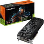 "Gigabyte GeForce RTX 5070 Ti Windforce OC SFF 16G Graphics Card with 16GB GDDR7, WINDFORCE cooling, and compact SFF design"