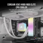 iCUE H100i RGB ELITE Liquid CPU Cooler - White - Image 2