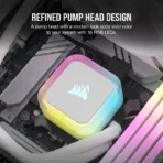 iCUE H100i RGB ELITE Liquid CPU Cooler - White - Image 6