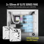 iCUE H100i RGB ELITE Liquid CPU Cooler - White - Image 7