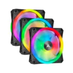 iCUE QL120 RGB 120mm PWM Triple Fan with Lighting Node CORE