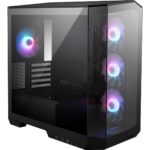 "MSI MAG PANO M100R PZ Premium Mid-Tower Gaming PC Case with Tempered Glass Side Panel and ARGB Fans"