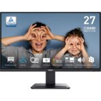 A 27-inch 4K UHD IPS monitor with a 60Hz refresh rate, 4ms response time, and HDR support. It features wide 178° viewing angles, 300 cd/m² brightness, and a high contrast ratio of 1000:1. The monitor covers 93% Adobe RGB, 98% DCI-P3, and 130% sRGB color gamuts, with a 10-bit color depth and 1.07 billion colors. Connectivity includes 2x HDMI 2.0b, 1x DisplayPort, and headphone-out. The monitor also offers tilt adjustment, VESA mounting compatibility, and energy-efficient design.