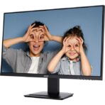A 27-inch 4K UHD IPS monitor with a 60Hz refresh rate, 4ms response time, and HDR support. It features wide 178° viewing angles, 300 cd/m² brightness, and a high contrast ratio of 1000:1. The monitor covers 93% Adobe RGB, 98% DCI-P3, and 130% sRGB color gamuts, with a 10-bit color depth and 1.07 billion colors. Connectivity includes 2x HDMI 2.0b, 1x DisplayPort, and headphone-out. The monitor also offers tilt adjustment, VESA mounting compatibility, and energy-efficient design.