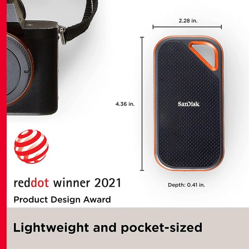 SanDisk Extreme PRO Portable SSD 1TB - Rugged High-Speed USB-C Storage Drive