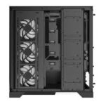 "XPG Invader X ARGB Mid-Tower ATX Case in black with tempered glass panels"