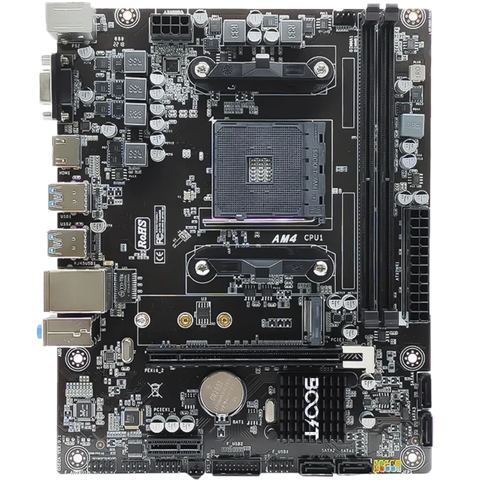 AMD A520 Micro-ATX Motherboard with Ryzen Support and DDR4 RAM