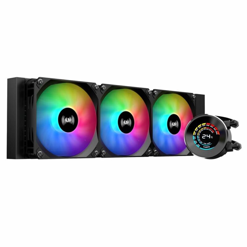 SAMA Liquid Cooler T360MM with ARGB fans and CPU temperature display