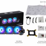 SAMA Liquid Cooler T360MM with ARGB fans and CPU temperature display