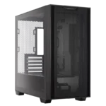 ASUS A21 CASE (BLACK) – Sleek Mid-Tower Case with Tempered Glass & ATX Support