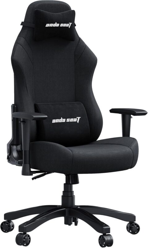 AndaSeat Luna Gaming Chair – Black Fabric (AD18-44-B-F)