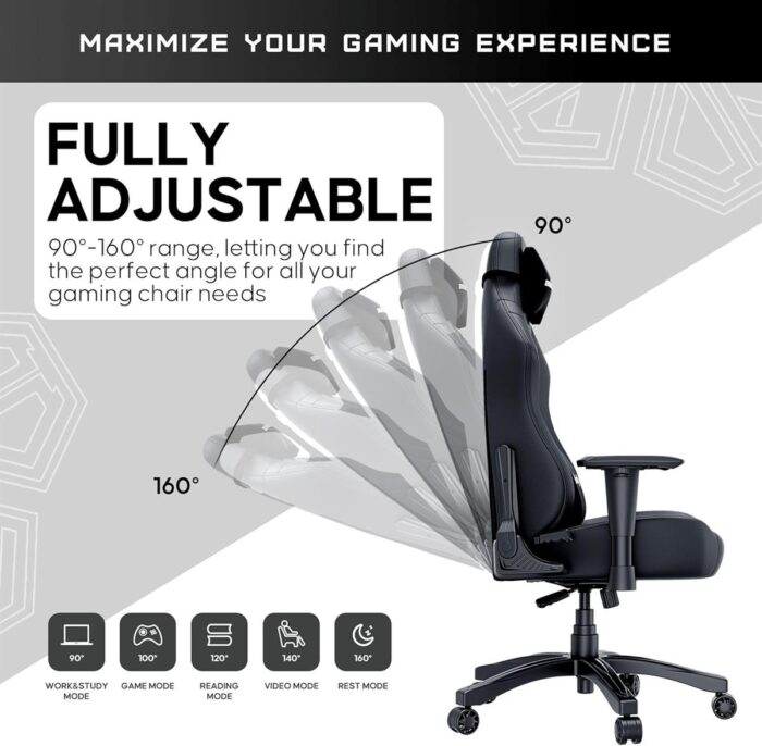 AndaSeat Luna Gaming Chair – Black (Model: AD18-44-B-PV) - Image 6