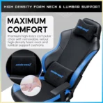 AndaSeat Luna Gaming Chair – Black & Blue (AD18-44-BS-PV) - Image 2