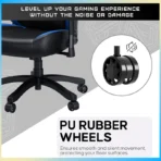 AndaSeat Luna Gaming Chair – Black & Blue (AD18-44-BS-PV) - Image 3