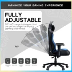 AndaSeat Luna Gaming Chair – Black & Blue (AD18-44-BS-PV) - Image 4