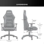 AndaSeat Luna Gaming Chair – Black & Blue (AD18-44-BS-PV) - Image 7